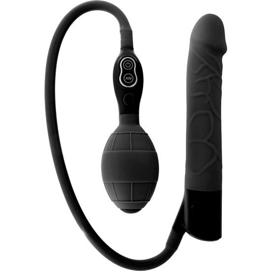 SEVEN CREATIONS - BLACK INFLATABLE VIBRATOR SEVEN CREATIONS - BLACK INFLATABLE VIBRATOR