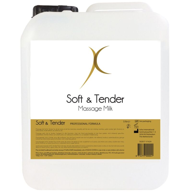 SOFT AND TENDER - MASSAGE MILK 5000 ML SOFT AND TENDER - MASSAGE MILK 5000 ML