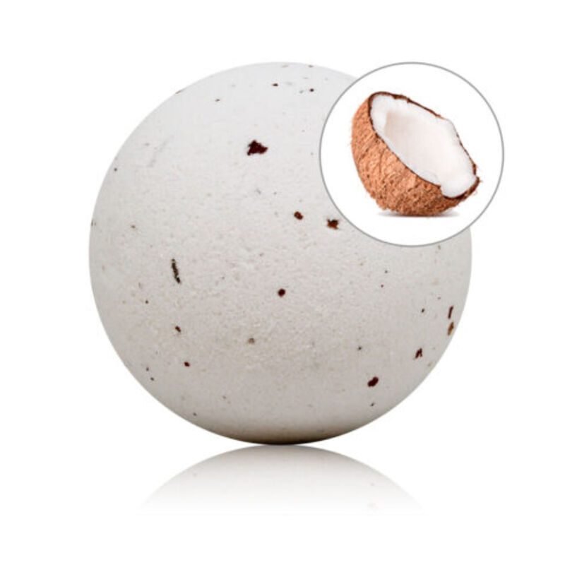 TALOKA - COCONUT SCENTED BATH BOMB WITH ROSE PETALS TALOKA - COCONUT SCENTED BATH BOMB WITH ROSE PETALS