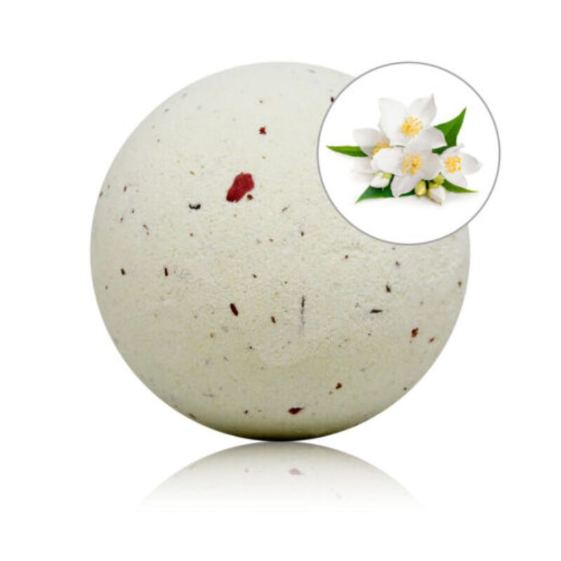 TALOKA - JASMINE SCENTED BATH BOMB WITH ROSE PETALS TALOKA - JASMINE SCENTED BATH BOMB WITH ROSE PETALS
