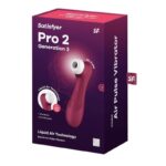 SATISFYER - PRO 2 GENERATION 3 LIQUID AIR TECHNOLOGY WINE RED - Bild 5