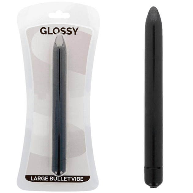 GLOSSY - SLIM VIBRATOR BLACK GLOSSY - SLIM VIBRATOR BLACK