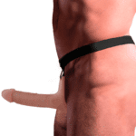 INTENSE - HOLLOW HARNESS WITH SILICONE DILDO 16 X 3.5 CM - Bild 3