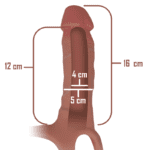 INTENSE - HOLLOW HARNESS WITH SILICONE DILDO 16 X 3.5 CM - Bild 4