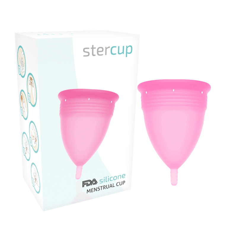 STERCUP - FDA SILICONE MENSTRUAL CUP PINK - SIZE S STERCUP - FDA SILICONE MENSTRUAL CUP PINK - SIZE S