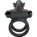 PRETTY LOVE - DOUBLE VIBRATING RING WITH BLACK STIMULATOR - Bild 3