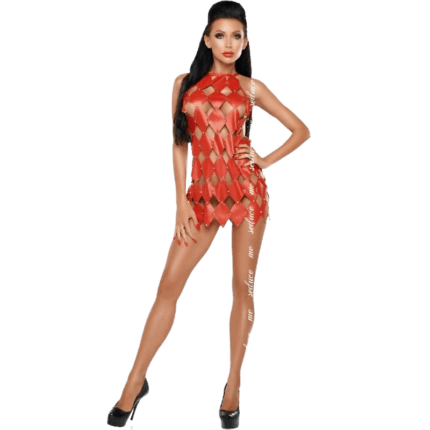 ME-SEDUCE - GWEN DRESS BARE BACK RED S/M