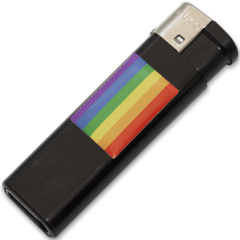 PRIDE - LIGHTER BLACK WITH LGBT FLAG PRIDE - LIGHTER BLACK WITH LGBT FLAG