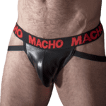 MACHO - MX25RC JOCK RED LEATHER L