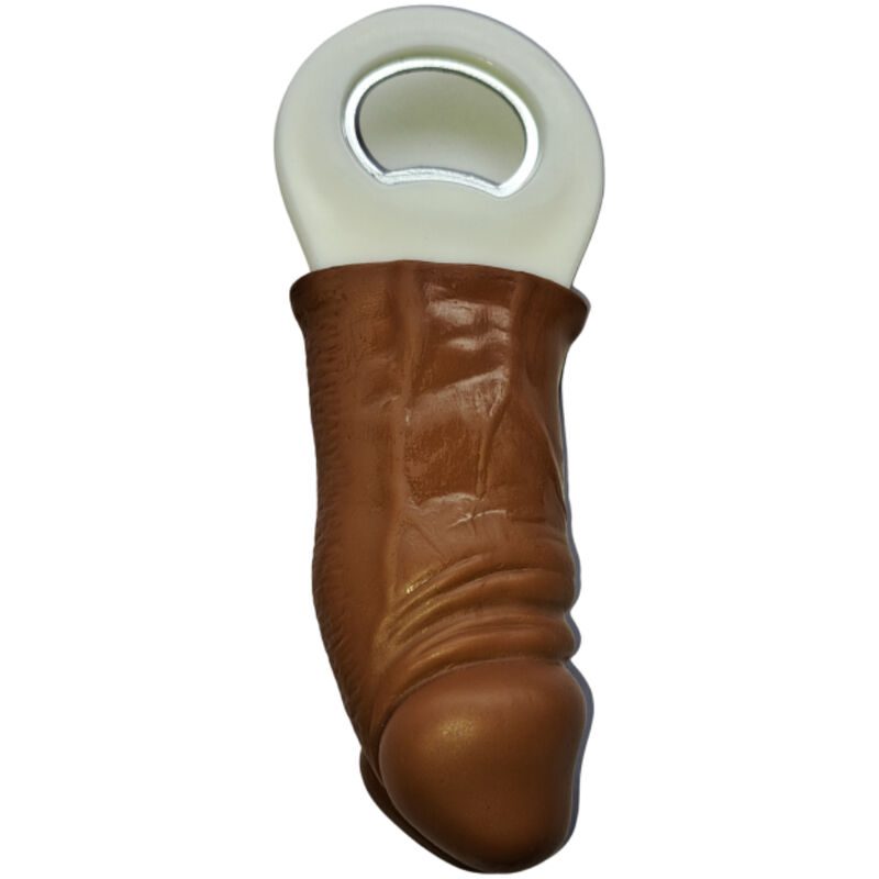 DIABLO PICANTE - BROWN RUBBER PENIS SHAPED OPENER DIABLO PICANTE - BROWN RUBBER PENIS SHAPED OPENER