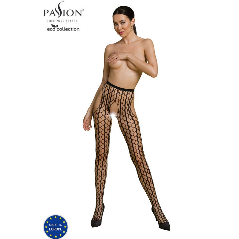 PASSION - ECO COLLECTION BODYSTOCKING ECO S007 BLACK PASSION - ECO COLLECTION BODYSTOCKING ECO S007 BLACK