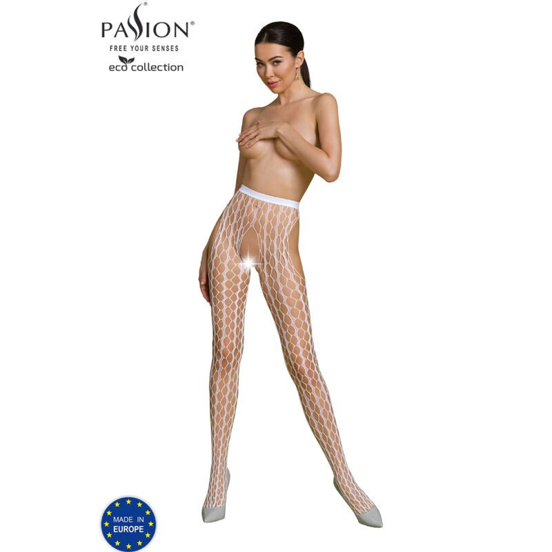 PASSION - ECO COLLECTION BODYSTOCKING ECO S007 WHITE PASSION - ECO COLLECTION BODYSTOCKING ECO S007 WHITE