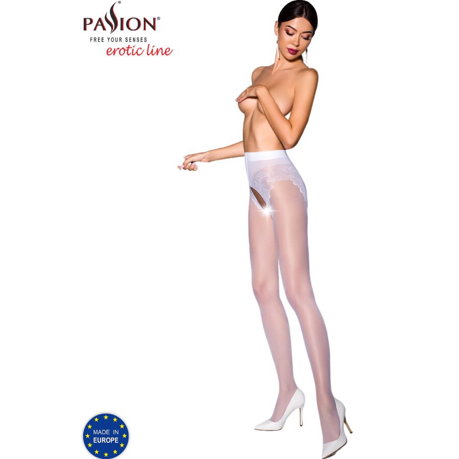 PASSION - TIOPEN 006 WHITE TIGHTS 3/4 30 DEN PASSION - TIOPEN 006 WHITE TIGHTS 3/4 30 DEN