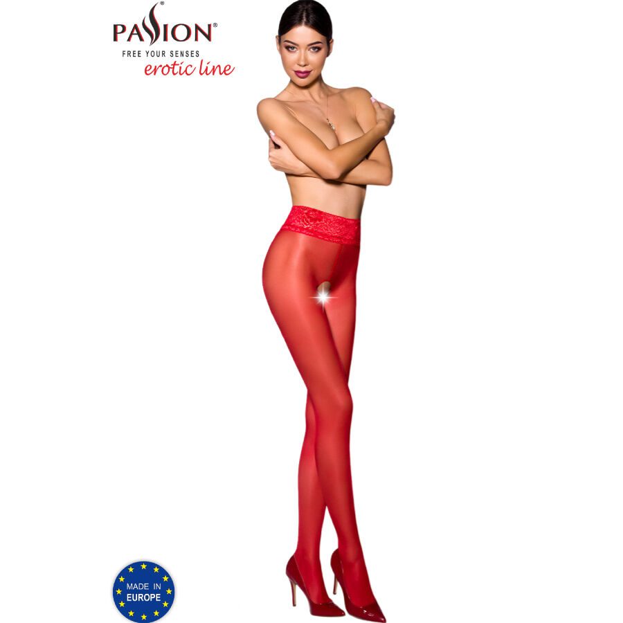 PASSION - TIOPEN 008 RED TIGHTS 3/4 30 DEN PASSION - TIOPEN 008 RED TIGHTS 3/4 30 DEN