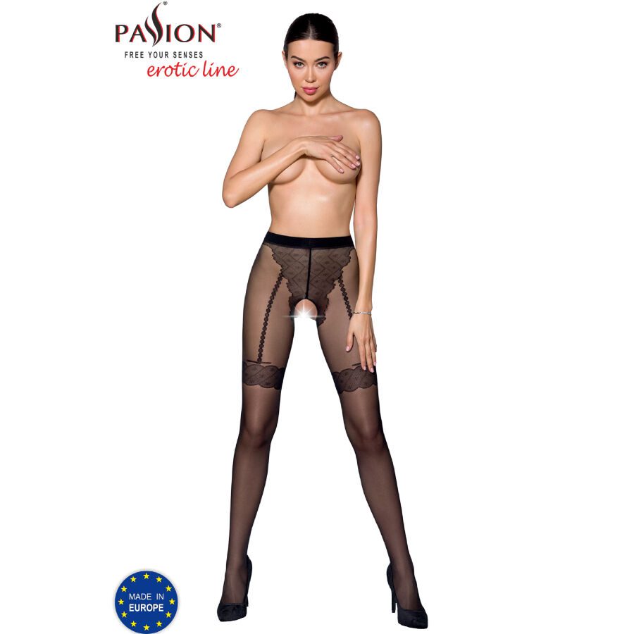 PASSION - TIOPEN 016 BLACK TIGHTS 1/2 20 DEN PASSION - TIOPEN 016 BLACK TIGHTS 1/2 20 DEN