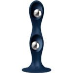 SATISFYER - DOUBLE BALL-R SILICONE DILDO BLUE - Bild 2