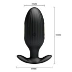 PRETTY LOVE - JEFFERSON APP CONTROLLED ANAL PLUG BLACK - Bild 4