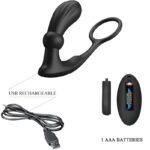 PRETTY LOVE - WARREN BLACK ANAL RING & VIBRATOR - Bild 5