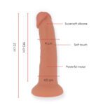 ONINDER - LARGE BOGOTÁ VIBRATOR DILDO 9 SPEEDS NATURAL 22 CM -O- 4.5 CM - FREE APP - Bild 3