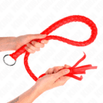 KINK - SNAKE WHIP WITH RED HAND RING 65 CM - Bild 4