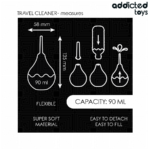 ADDICTED TOYS - TRAVEL ANAL CLEANER SIZE S 90 ML - Bild 5