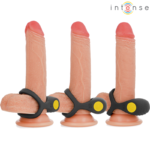 INTENSE - ALEX VIBRATOR DOUBLE PENIS RING 10 VIBRATIONS BLACK - Bild 2