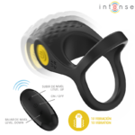 INTENSE - ALEX VIBRATOR DOUBLE PENIS RING 10 VIBRATIONS BLACK - Bild 3