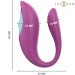 INTENSE - ANNIE U-SHAPED VIBRATOR AND STIMULATOR PURPLE REMOTE CONTROL - Bild 4