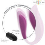 INTENSE - ANNIE U-SHAPED VIBRATOR AND STIMULATOR PURPLE REMOTE CONTROL - Bild 5