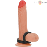 INTENSE - BOBBY DOUBLE SILICONE PENIS RING BLACK - Bild 2