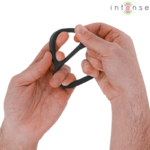 INTENSE - BOBBY DOUBLE SILICONE PENIS RING BLACK - Bild 4