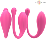 INTENSE - JANICE U VIBRATOR DOUBLE STIMULATION 10 VIBRATIONS PINK REMOTE CONTROL - Bild 3