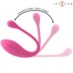 INTENSE - JANICE U VIBRATOR DOUBLE STIMULATION 10 VIBRATIONS PINK REMOTE CONTROL - Bild 5