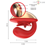 INTENSE - MARIAH VIBRATOR & STIMULATOR IN U SHAPE 10 VIBRATIONS RED - Bild 5