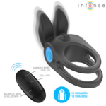 INTENSE - SAM VIBRATOR DOUBLE PENIS RING 10 VIBRATIONS BLACK - Bild 3