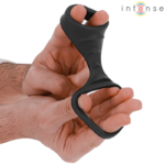 INTENSE - THEO DOUBLE SILICONE PENIS RING BLACK MODEL 3 - Bild 4