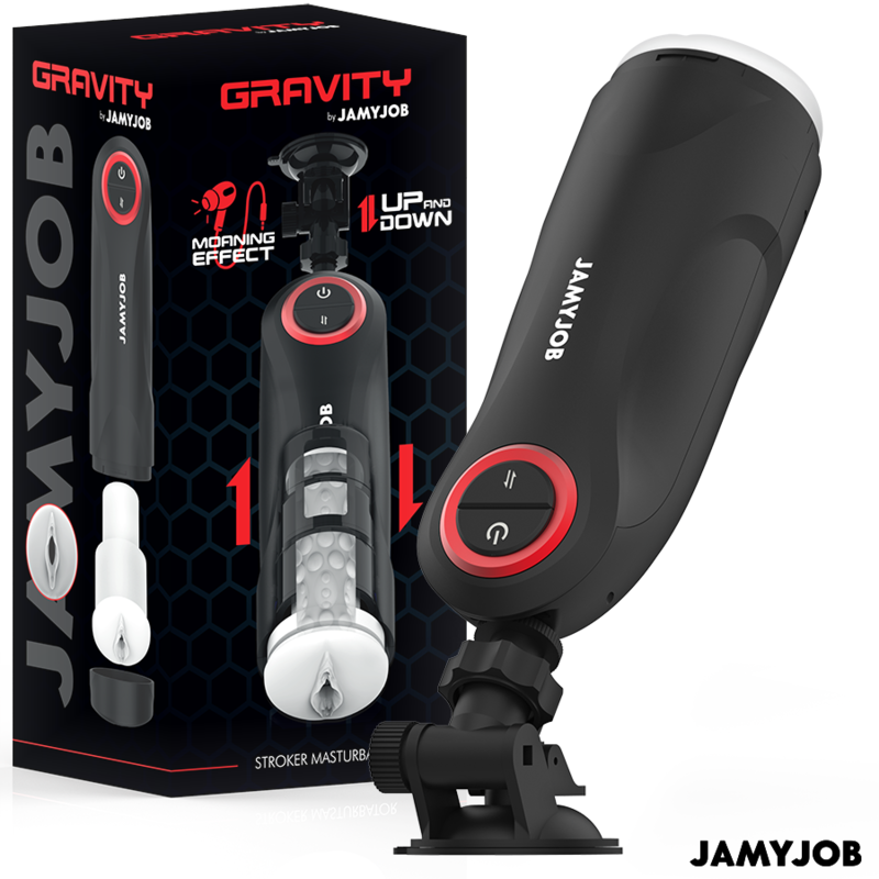 JAMYJOB - GRAVITY AUTOMATIC VAGINA MASTURBATOR 5 THRUSTING MODES AND SOUND EFFECT JAMYJOB - GRAVITY AUTOMATIC VAGINA MASTURBATOR 5 THRUSTING MODES AND SOUND EFFECT