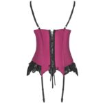 LIVCO CORSETTI FASHION - AGRAFENA CF 90436 CORSET + THONG BURGUNDY L/XL - Bild 5