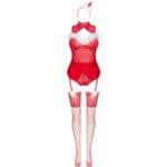 LIVCO CORSETTI FASHION - LIMPID SNOWFLAKES LC 90604 BODY + STOCKINGS + CHRISTMAS HEADBAND L/XL - Bild 3