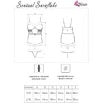 LIVCO CORSETTI FASHION - SENSUAL SNOWFLAKE LC 90603 CHRISTMAS CHEMISE + THONG + HEADBAND S/M - Bild 5