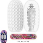 PRETTY LOVE - COQUETTISH BALLS SILICONE MALE MASTURBATOR WHITE - Bild 2