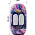 PRETTY LOVE - COQUETTISH BALLS SILICONE MALE MASTURBATOR WHITE - Bild 3