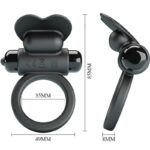 PRETTY LOVE - DEBONAIRE VIBRATING RING RABBIT 10 VIBRATIONS BLACK - Bild 4