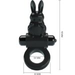 PRETTY LOVE - EXCITING RING RABBIT VIBRATOR RING 10 VIBRATIONS BLACK - Bild 3