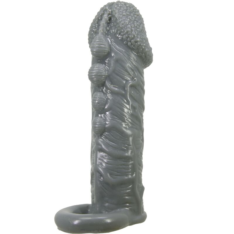 PRETTY LOVE - REALISTIC PENIS ENLARGER AND DELAY SLEEVE GREY PRETTY LOVE - REALISTIC PENIS ENLARGER AND DELAY SLEEVE GREY