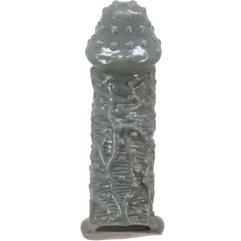 PRETTY LOVE - REALISTIC PENIS ENLARGER AND DELAY SLEEVE MODEL 2 GREY PRETTY LOVE - REALISTIC PENIS ENLARGER AND DELAY SLEEVE MODEL 2 GREY