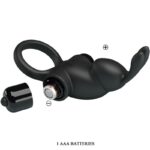 PRETTY LOVE - VIBRATING RING + RABBIT CLITORIS STIMULATOR 10 VIBRATIONS BLACK - Bild 5