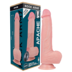 ROCKARMY - HARNESS + LIQUID SILICONE VIBRATOR PREMIUM APACHE REMOTE CONTROL 20.5 CM -O- 4.62 CM - Bild 3
