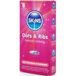 SKINS - DOTS & RIBS PREMIUM CONDOMS PACK 8 - Bild 2
