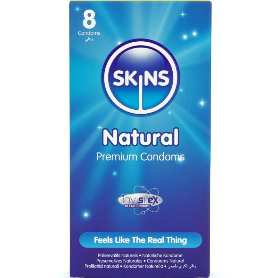 SKINS - NATURAL PREMIUM CONDOMS PACK 8 SKINS - NATURAL PREMIUM CONDOMS PACK 8